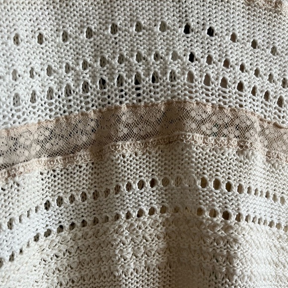 Rebecca Taylor Crochet Knit Tie Front Cardigan - Picture 6 of 11